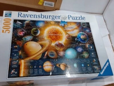 UsedAsIs-Ravensburger Solar System, 5000 pcs, 60"x40", possible missing pieces - Image 1 of 3