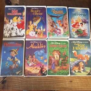 Disney Black Diamond Lot 8 Video Tapes VHS Beauty & Beast Aladdin Mermaid & More - Picture 1 of 6