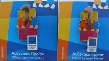 CALENDAR COUNTDOWN 1 YEAR TO GO MASCOT Pair-ATHENS 2004 OLYMPIC PINS