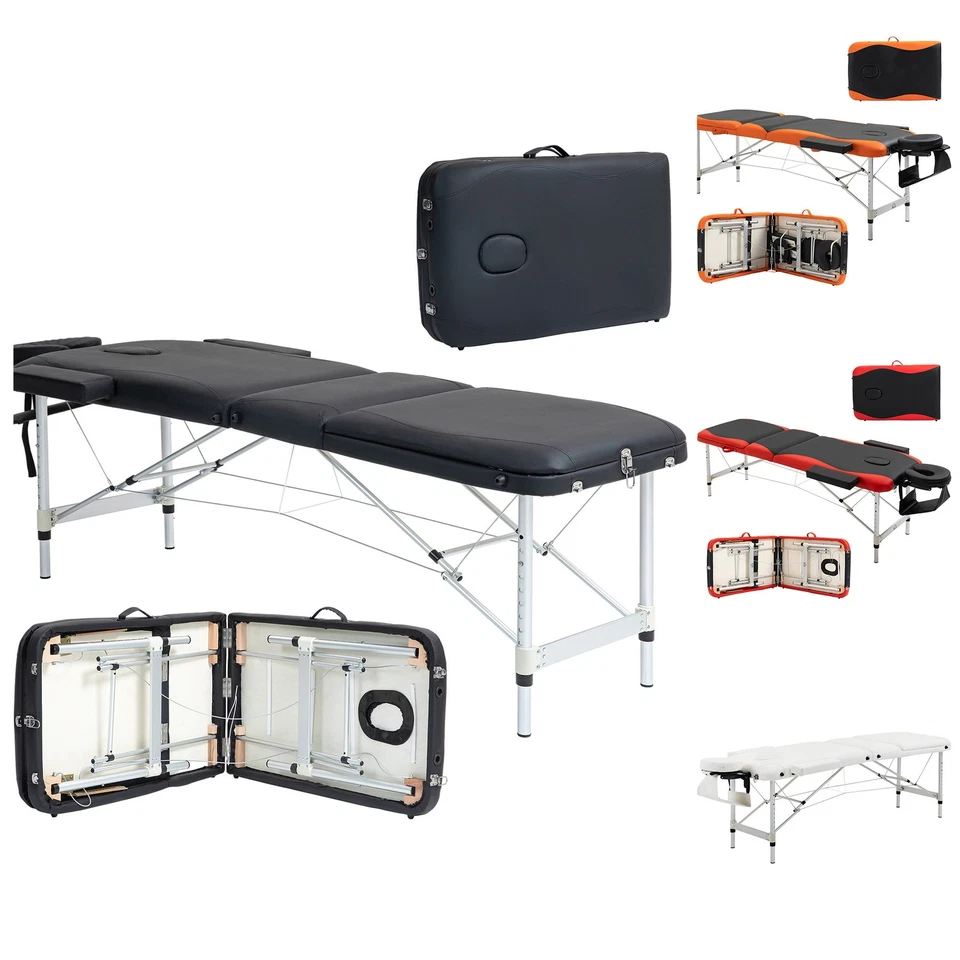 HOMCOM Lettino Massaggi Portatile, Pieghevole per Estetista, Terapista, SPA - Immagine 1 di 1