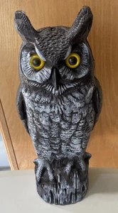 Vintage Dalen gehörnte Eule Blasform 1990 Halloween/Kunststoff Garten Köder 16" hoch - Bild 1 von 11