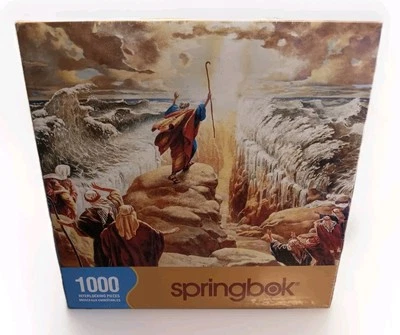 2004 Springbok Puzzle: PARTING OF THE RED SEA - 1000pc (24" X 30") New/Sealed - Image 1 of 4