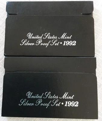 1992 United States Mint Silver Proof Set. Two Sets. Unopened New In Box - Image 1 of 2