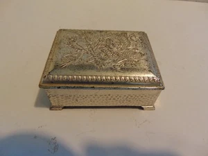 Occupied Japan Betel Nut Box Book shaped - Dragon Embossed Reduced 20% - Picture 1 of 11