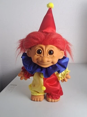 VTG. 1990's RUSS  CLOWN TROLL 10.5"  with Hat Doll - Image 1 of 4