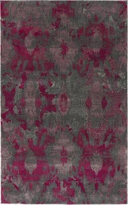 8x11 Dalyn Red Geometric Splotches Shaded Area Rug GG13 - Aprx 7' 10" x 10' 7" - Picture 1 of 2
