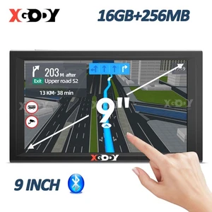 XGODY LKW Navi 9 Zoll Navigationsgerät mit Bluetooth 2025 GPS Navigation EU Kart - Bild 1 von 16