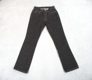 Vintage Guess Jeans Womens 30 High Rise Straight Outdoors 28x33 USA Cotton Black - Picture 1 of 15