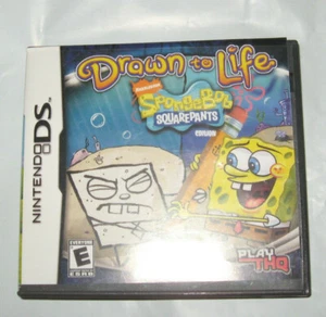 PANTALONES CUADRADOS NINTENDO DS DRAW TO LIFE BOB ESPONJA***SOLO ESTUCHE***USADOS***SIN JUEGO - Imagen 1 de 2