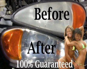 Car Auto Headlight CLEANER Restorer Lens Restoration Polish Kit Removes Haze/Fog - Picture 1 of 1