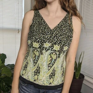 Floral Paisley Print Tank Top - Picture 1 of 4