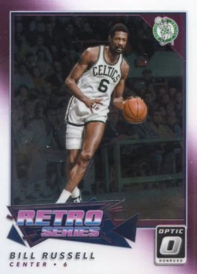 2017-18 PANINI OPTIC RETRO INSERT BILL RUSSELL CELTICS NO. 3 - Image 1 of 2