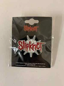 SLIPKNOT 9 POINT STAR LOGO SHAPED METAL BADGE OFFICIALLY LICENSED - Imagen 1 de 6