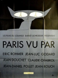 PARIS VU PAR Godard Rohmer Douchet Chabrol Rouch Pollet 1965 FRENCH POSTER 47x63 - Picture 1 of 1