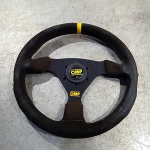 Fits: Renault Clio Mk2 2001-2006 OMP Targa 3 Spoke 330mm Suede Steering Wheel - Picture 1 of 13
