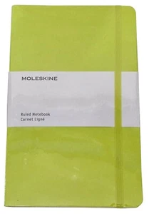 Cuaderno MOLESKINE A5 verde limón 160 páginas 154 x 213 mm página forrada en blanco PVP £17 - Imagen 1 de 3