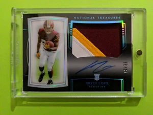 2019 National Treasures Midnight Bryce Love RC 15/20 Auto 3clr Patch #175... - Foto 1 di 2