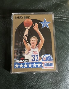 Larry Bird Basketball Card- NBA Hoops All Star Signed - Picture 1 of 4