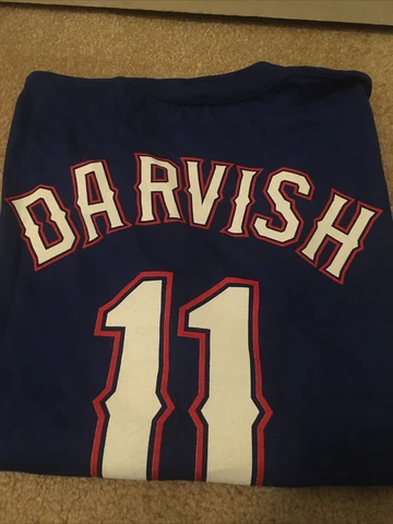 Majestic Yu Darvish Rangers #11 Blue Shirt Mens Large T Shirt NWT Cover