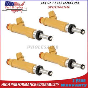 Juego de 4 inyectores de combustible 23250-0T020 para Toyota Corolla Matrix 1.8L l4 2009-2015 - Imagen 1 de 12