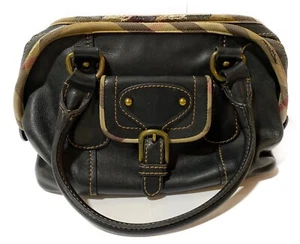 Vintage Burberry Satchel Doctor Bag Nova Check Shoulder Handbag - Picture 1 of 12