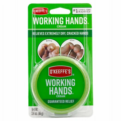 O'Keeffe's K0350007 Working Hands Hand Cream, 3.4-oz. Jar - Quantity 6 Foto 1 de 2