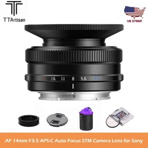 TTArtisan AF 14mm F3.5 APS-C Auto Focus Camera Lense for Sony A5000 A6000 ZVE-10 - Picture 1 of 11