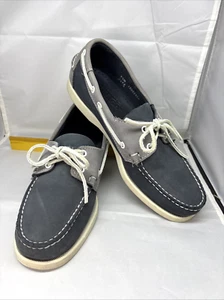 Sebago Men’s Size 9.5 M Docksides Boat Shoes Gray Loafer Summer Slip On - Picture 1 of 12