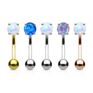 5-teiliges Krappen-Set Opal Edelstein Augenbrauenringe Großhandel 316L Chirurgenstahl 16g - Bild 1 von 1