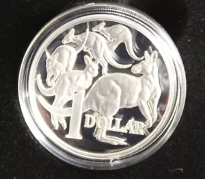 * 2014 PURE SILVER PROOF MOB OF ROO'S DOLLAR HIGH RELIEF #2484 - Bild 1 von 17