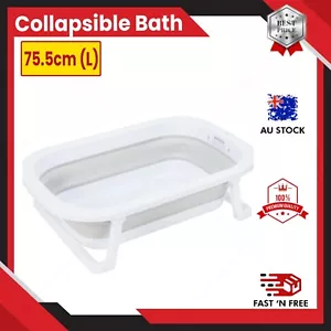 Foldable Baby Bath Tub Newborn Safety Collapsible Portable Infant Shower Bathtub - Picture 1 of 5