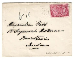 1897 Canada - Alexandria, Ontario CDS Cancel 3c Jubilee Cover to Montreal, Que. - Picture 1 of 2