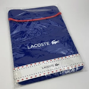 Lacoste Laptop iPad Tablet Funda 15" Apple Computer Bag - Azul + Rojo - Nuevo - Imagen 1 de 6