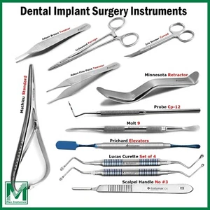 Kit de instrumentos de cirugía de implantes dentales premium bisturí periodontal BP juego de mango - Imagen 1 de 12