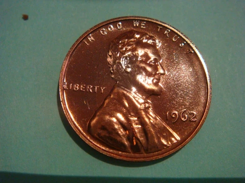 1962 P Lincoln Cent - Proof UNC, red BU, beautiful coin Cover