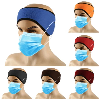 Ear Warmers Cover Headband Winter Sports Headwrap Fleece Ear muffs for Men Women - Image 1 of 4