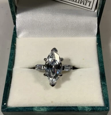 Anillo de Cóctel Marquesa Plata de Ley 925 Talla 5, Colección Suzanne Somers Foto 1 de 4