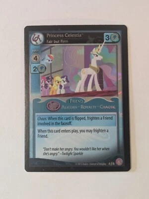 Princess Celestia (Fair but Firm) MTG Absolute Discord Fixed Foil LP x1 MLP Card - Image 1 of 2