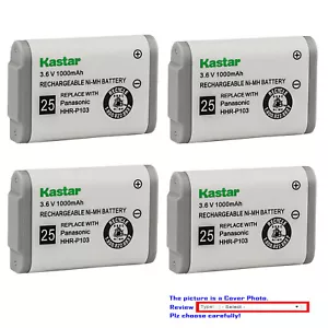 Kastar Battery Compatible with Panasonic KX-TGA230W KXTGA230W Cordless Phone - Picture 1 of 9