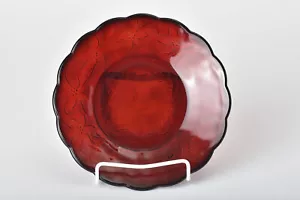 Princess House Fantasia Luncheon Plate Ruby Red {Ex+} - Picture 1 of 5