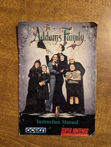 The Addams Family Super Nintendo SNES Instruction Manual Booklet Only No Game - Picture 1 of 2