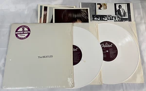 The Beatles S/T White Album WHITE Vinyl 1973 Hyper Sticker Shrink Photos Poster - Picture 1 of 20
