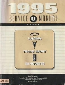AM012 Chevrolet Lumina Pontiac Silhouette Service Manual (1995) Book 2 of 2 - Picture 1 of 1