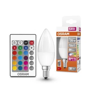 OSRAM E14 LED Kerzenform mit Fernbedienung und Farbwechsel dimmbar 4,5W - Bild 1 von 4