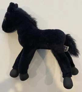 Vintage Star San Francisco Black Horse Pony Plush Stuffed 12” Soft Toy - Picture 1 of 8