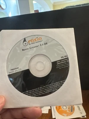 NEW Sealed Roxio Creator 9.0 DE CD / DVD Burning Software Install CD PN: XM893 - Image 1 of 4