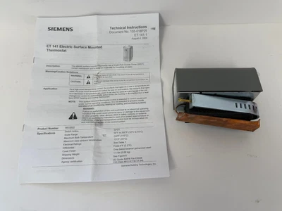 SIEMENS 141-0522 SURFACE MOUNTED TEMPERATURE CONTROL THERMOSTAT NEW - Image 1 of 3