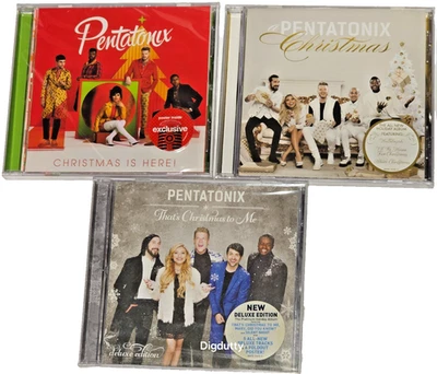Lot of 3 - Pentatonix Christmas CD - Christmas Is Here, That's Christmas to Me Foto 1 de 4