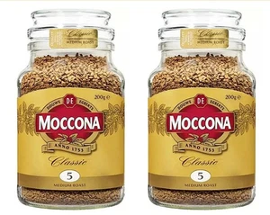 Botella tarro de café instantáneo tostado medio Moccona Classic No.5 2x200 g mezcla premium - Imagen 1 de 4