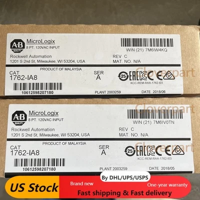 AB 1762-IA8 MicroLogix 1762-IA8 8-Point 120V AC Input Module 1762IA8 US Free Tax - Image 1 of 4